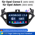 Für Opel Corsa E 2015-19 Adam 6+128GB Android 13 Autoradio Apple CarPlay GPS NAV