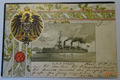 S.M.S. Hagen Kaiserliche Marine 1902 Kriegsschiffe Prägekarte U1