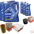 MAHLE Inspektionspaket 13 L MANNOL Classic 10W-40 für Alfa Romeo 156 2.5 V6 24V