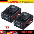 2X NEU 18V 7Ah Ersatz Akku GBA 18Volt BAT618 BAT609 BAT620 GSR GSB GBH Für Bosch