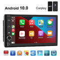 7" CarPlay Autoradio GPS Navi Doppel 2 Din Android 10.0 BT USB WIFI MP5 Player