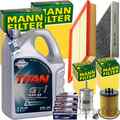 MANN FILTER INSPEKTIONSPAKET+5L FUCHS C23 5W-30 MOTORÖL passend für OPEL ASTRA G