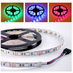 10m-20m 5050 SMD RGB LED Stripe Leiste Streifen Band WiFi APP Controller Trafo