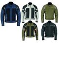 Herren Motorrad Textil Jacke Biker Textil Sommer Touring Jacke mit Protektoren.