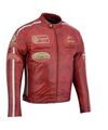 Motorradjacke Herren Retro Biker Lederjacke Cafe Racer Chopper Vintage Gr S-5XL