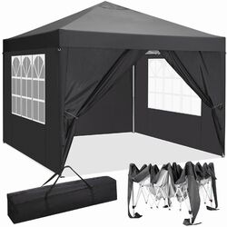 DE Faltpavillon Pavillon 3x3m Gartenzelt Partyzelt Stabil UV Wasserdicht Faltbar