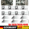 40x Eckwinkel 20x20/30x30/40x40 Winkel Nut 6/8 Aluprofil Winkelverbinder Set DHL