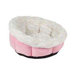 50cm Katzenbett Hundebett Haustierbett Kuschelbett Bett Hundekorb Plüsch Kissen