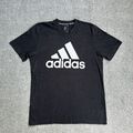 ADIDAS Herren T-Shirt Kurzarm Medium Regular Fit Classic Logo Retro 5200 Schwarz