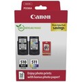 Canon Druckerpatrone PG-510/CL-511 Photo Value Pack Original 2er-Pack Schwarz...