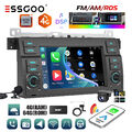 Android 13 4G Carplay DAB+ Autoradio 64G GPS DSP Kam Für BMW 3er E46 318 320 M3