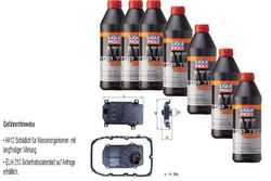 LIQUI MOLY Top Tec ATF 1200 7L MAHLE Getriebeölfilter für Audi Q7 4.2 TDI