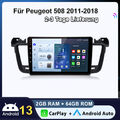 Autoradio Für Peugeot 508 2011-2018 Carplay Android13 2+64G GPS NAVI SWC DAB+