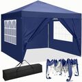 Pavillon 3x3m Wasserdicht Faltpavillon Partyzelt Gartenzelt Festzelt Pop-Up Zelt