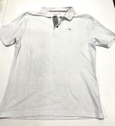 CALVIN KLEIN GOLF Herren Kurzarm Poloshirt weiß Gr. L #STF