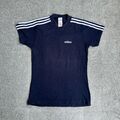 ADIDAS Vintage Herren T-Shirt Medium Kurzarm Regular Fit Classic Logo 25706 Blau