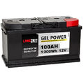 LANGZEIT Blei Gel 12V 100AH Solar Batterie Wohnmobil Boot Schiff Versorgung Akku