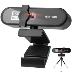 HD 1080P Webcam Webkamera mit Mikrofon Autofokus 2K/4K für PC Latop Computer