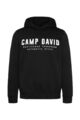 CAMP DAVID Basic Hoodie mit Logo Print, black & white, UVP 79,95