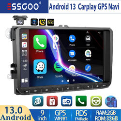 32G Android 13 Carplay Autoradio GPS Navi Kam Für VW Golf 5 6 Touran Passat Polo