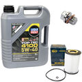 Motoröl Ölfilter SH4045L 5W40 5 Liter + Ölablassschraube für Mercedes CLS W204