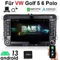 DAB+Android 13 Autoradio Carplay GPS Für VW Golf 5 6 Polo 6R Touran Tiguan T5