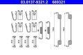 ATE Zubehörsatz, Bremsbacken 03.0137-9321.2 passend für FIAT LADA TOYOTA