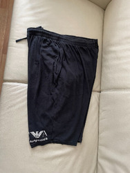 EMPORIO ARMANI Herren Bermuda-Sweat-Shorts, Schwarz Größe XL