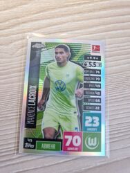 Topps Bundesliga Match Attax Chrome 2020 21 REFRACTOR Wolfsburg Maxence Lacroix