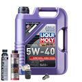 Motoröl 5W40 LIQUI MOLY 5L+MAHLE Ölfilter+Spülung+Cera Tec+Ölablassschraube