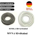 NYY-J und NYM-J  3x1,5 | 3x2,5 | 5x1,5 | 5x2,5 |  Erdkabel + Stromkabel