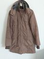 Damen Parka+Kapuze Mantel Jacke khaki , Gr. 36