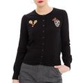 Queen Kerosin Rockabilly Vintage Retro Strickjacke Cardigan Mexican Sugar Skull