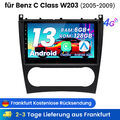 9"Android13.0 Carplay Autoradio Für Mercedes Benz C Klasse W203 CLK W209 6+128GB