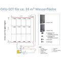 Pool Oku Absorber Set hoch 24 m² Wasserfläche Poolheizung Solarheizung