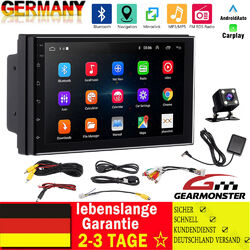 Android 12 Apple CarPlay 7" AUTORADIO mit Navigation GPS Doppel 2 DIN WiFi BT FM