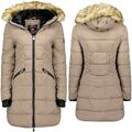 Anapurna Geographical Norway Damen Steppmantel Winter Mantel Parka beige/braun