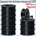 10kg Geeetech PLA 3D Drucker Filament 1.75mm 1kg/rolle Schwarz für 3D Drucker DE