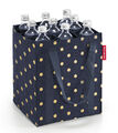 reisenthel bottlebag Flaschentasche Einkaufstasche metallic dots blue ZJ4117