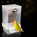 Automatischer Vogelfutterautomat Papagei mit Barschkäfig Zubehör für Sittich Budgie
