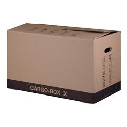 CARGO BOX Umzugskarton X mit praktischem Steckboden Archivierung Karton UmzugVerschiedene Mengen auswählbar / 637 x 340 x 360 mm