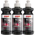 3x 250ml SONAX PROFILINE ULTIMATECUT EXTREM SCHLEIFPOLITUR LACKPOLITUR