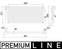 MAHLE Motorkühler Wasserkühler BEHR *** PREMIUM LINE *** CR 2312 000P 1 für BMW