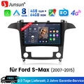 Für Ford S-Max 2006-2015 Autoradio Android 13 GPS Navi DSP BT CarPlay 4+64GB DAB