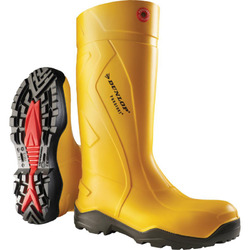 DUNLOP UNISEX Gummistiefel Baustiefel Sicherheitsstiefel Purofort+ S5 gelb