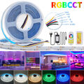 840 LED COB Streifen Stripe RGB CCT 24V Dimmbar Leiste Band Lichterkette 0.5m-5m