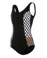 Damen Bademode Badeanzug mit Punktedruck "schwarz" Gr. 40 C-Cup UVP:59,99€ 3.211