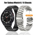 Edelstahl Armband für Samsung Galaxy Watch 7 6 5 Pro Classic 40 44 42 46 43 47mm