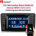 1+32GB Android 12 DAB+Autoradio Navi Carplay für Mercedes ML/GL-Klasse W164 X164