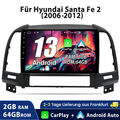 Für Hyundai Santa Fe 2 2006-2012 GPS Nav SWC RDS BT Carplay Android 13 Autoradio